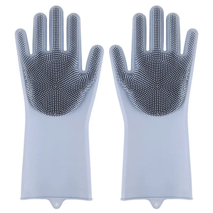 Fellpflege-Handschuhe aus Silikon – entfernt lose Tierhaare sanft, für Hunde & Katzen