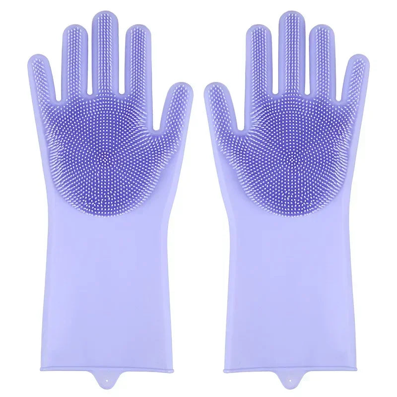 Fellpflege-Handschuhe aus Silikon – entfernt lose Tierhaare sanft, für Hunde & Katzen