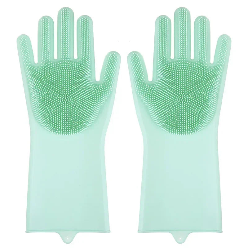 Fellpflege-Handschuhe aus Silikon – entfernt lose Tierhaare sanft, für Hunde & Katzen