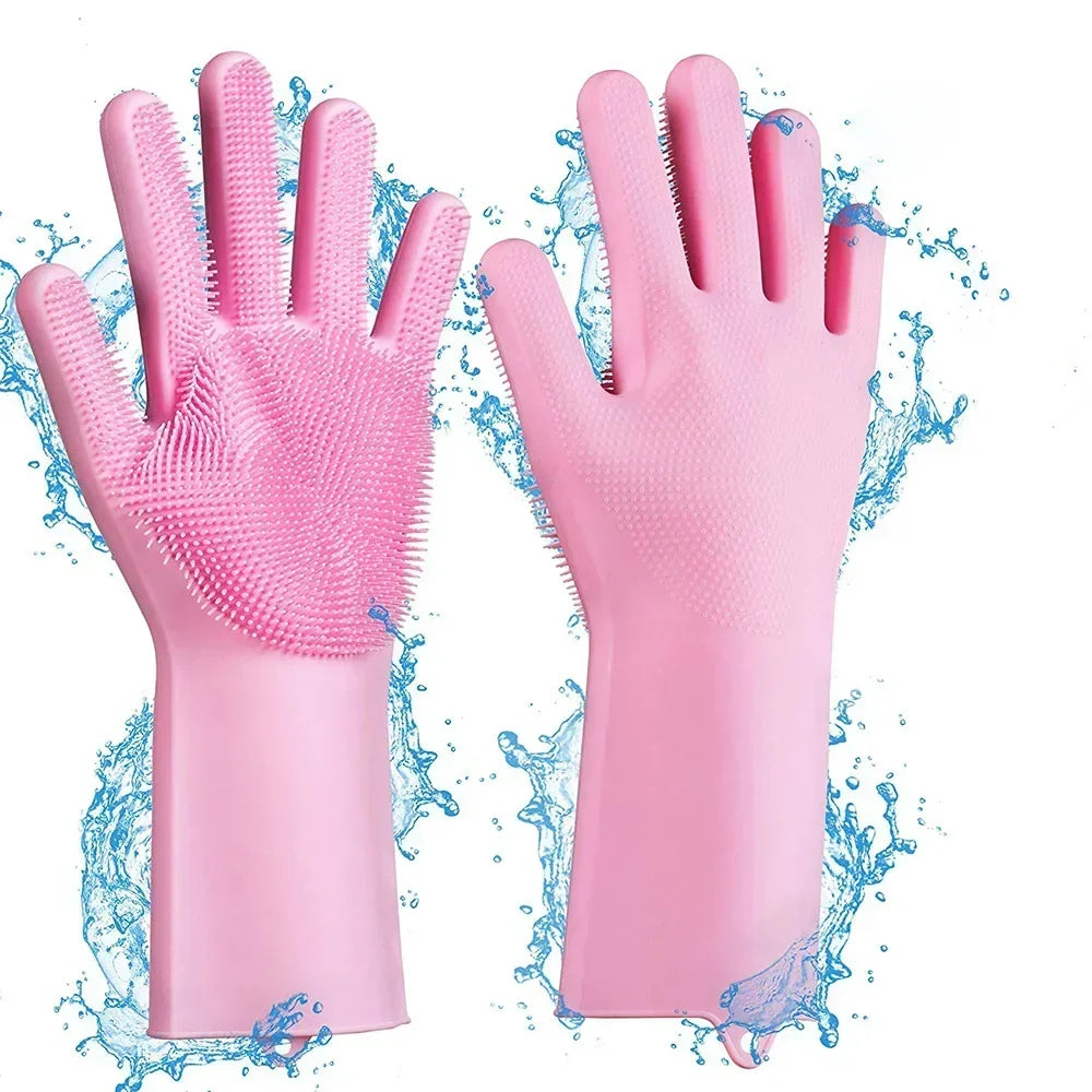 Fellpflege-Handschuhe aus Silikon – entfernt lose Tierhaare sanft, für Hunde & Katzen