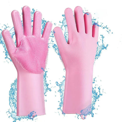 Fellpflege-Handschuhe aus Silikon – entfernt lose Tierhaare sanft, für Hunde & Katzen