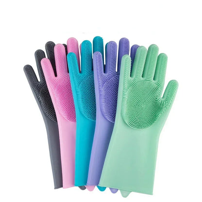 Fellpflege-Handschuhe aus Silikon – entfernt lose Tierhaare sanft, für Hunde & Katzen