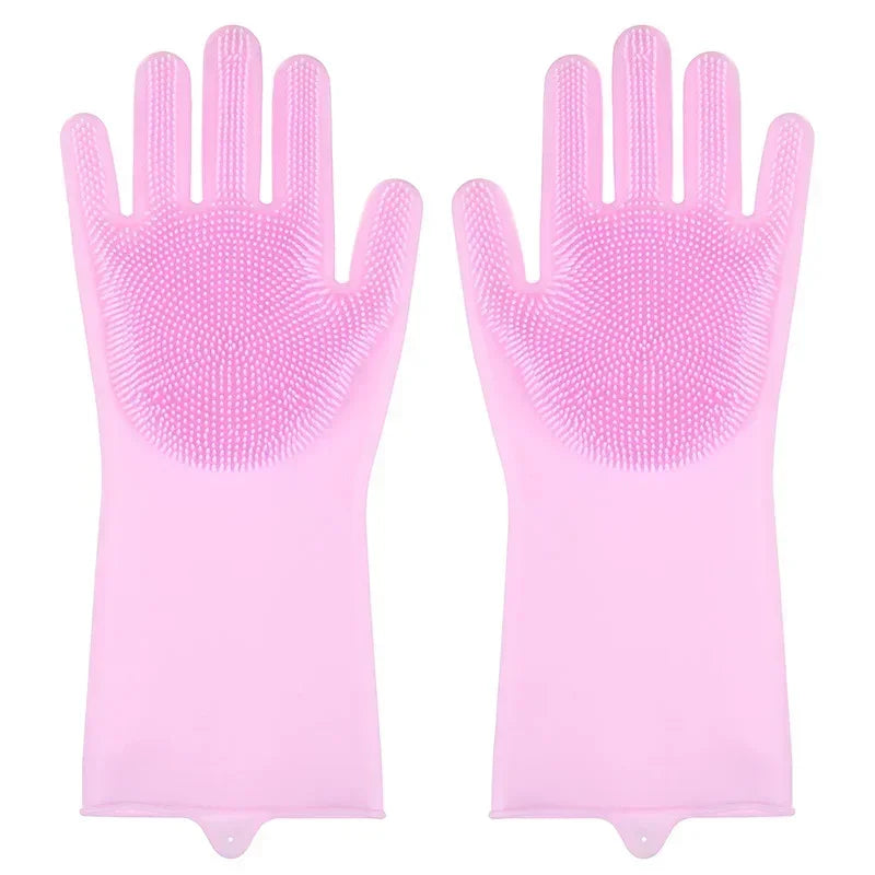 Fellpflege-Handschuhe aus Silikon – entfernt lose Tierhaare sanft, für Hunde & Katzen