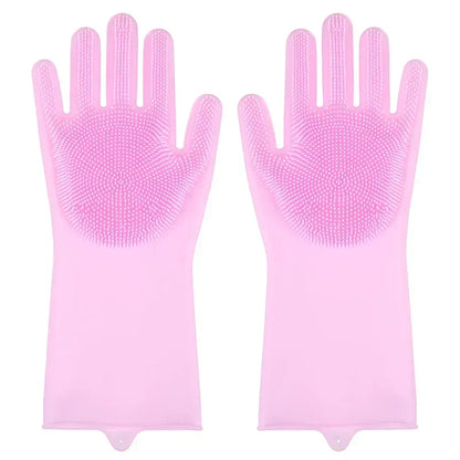 Fellpflege-Handschuhe aus Silikon – entfernt lose Tierhaare sanft, für Hunde & Katzen