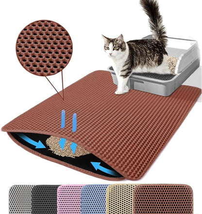 Katzenstreumatte – wasserdicht, rutschfest & waschbar, fängt lose Streu zuverlässig auf