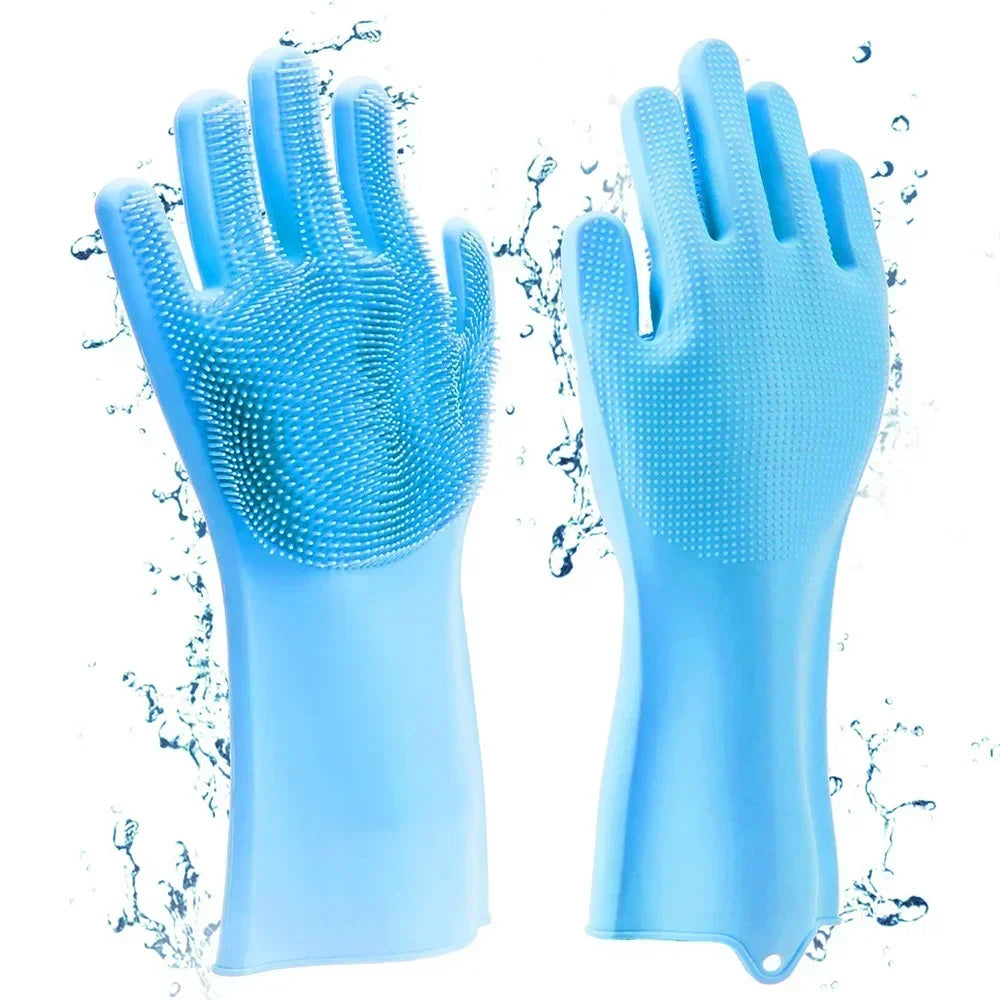Fellpflege-Handschuhe aus Silikon – entfernt lose Tierhaare sanft, für Hunde & Katzen