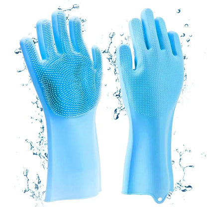 Fellpflege-Handschuhe aus Silikon – entfernt lose Tierhaare sanft, für Hunde & Katzen